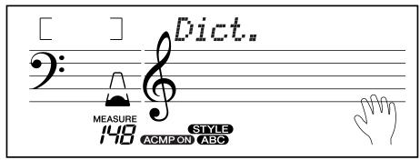 YAMAHA EZ-20 - Appuyez sur la touche [Dict.]. - 2