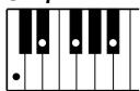 YAMAHA EZ-20 - Accords à plusieurs doigts dans le ton de Do [C] - 10