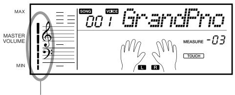 YAMAHA EZ-200 - Adjust the volume - 1
