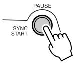 YAMAHA EZ-200 - Turn SYNC START on. - 1