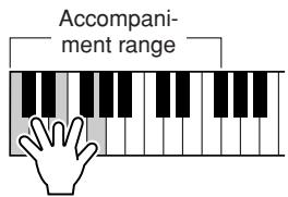 YAMAHA EZ-200 - As soon as you play a chord with your left hand, the Intro of the selected Style starts. - 1
