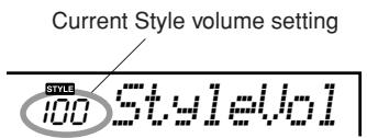 YAMAHA EZ-200 - Adjusting the Style Volume - 2