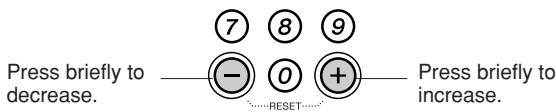 YAMAHA EZ-200 - ● [+], [-] buttons - 1