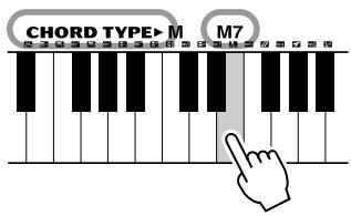 YAMAHA EZ-200 - Looking up Chords Using the Chord Dictionary - 5