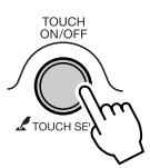 YAMAHA EZ-200 - Touch Response On/Off - 1