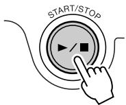 YAMAHA EZ-200 - You can stop playback at any time by pressing the [START/STOP] button. - 1