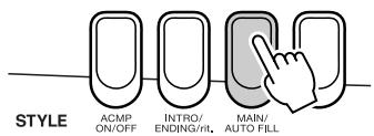 YAMAHA EZ-200 - Press the [MAIN/AUTO FILL] button. - 1