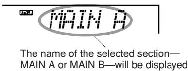 YAMAHA EZ-200 - Press the [MAIN/AUTO FILL] button. - 2