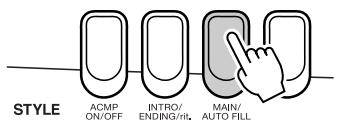 YAMAHA EZ-200 - Press the [MAIN/AUTO FILL] button. - 1
