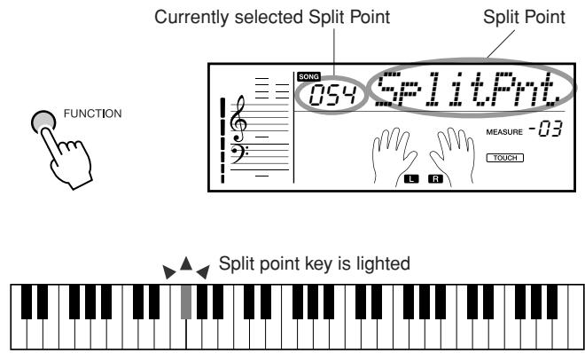YAMAHA EZ-200 - Setting the Split Point - 2
