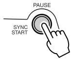 YAMAHA EZ-200 - Turn SYNC START on. - 1