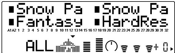 YAMAHA MU128 - Modification de l'affichage en mode de lecture - 2