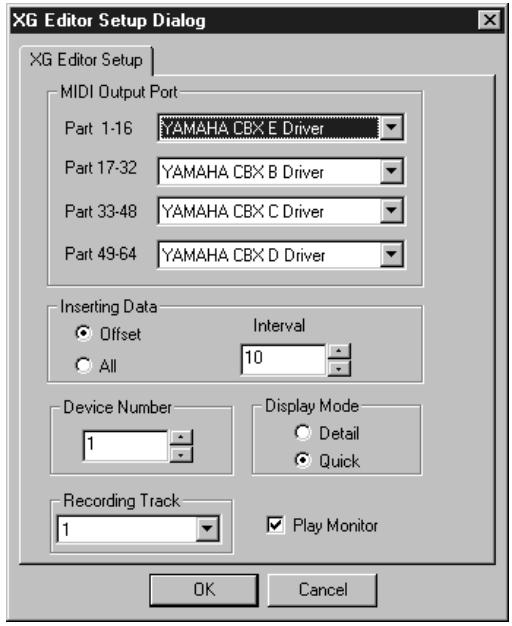 YAMAHA PLG100-XG - - When Editing XG Voices Using the XG Editor in XGworks - 1
