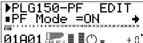 YAMAHA PLG150-PF - Select the "PLGIN" menu. - 1