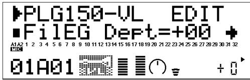 YAMAHA PLG150-VL - Filter EG Depth - 1