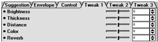 YAMAHA VL VISUAL EDITOR - Tweak 1, 2, 3 - 1