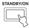 YAMAHA YSP-1000 - Press STANDBY/ON on the front panel or on the remote control to turn off the power of this unit. - 1