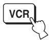 YAMAHA YSP-1000 - Press VCR to select VCR as the input source. - 1