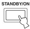 YAMAHA YSP-1000 - Press STANDBY/ON on the front panel or on the remote control to set this unit to the standby mode. - 1
