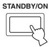 YAMAHA YSP-1000 - Press STANDBY/ON on the front panel or on the remote control to set this unit to the standby mode. - 1