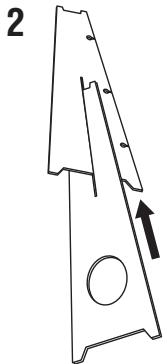 YAMAHA YSP-1000 - ■ Assembling the supplied cardboard microphone stand - 2