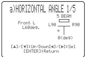YAMAHA YSP-1000 - HORIZONTAL ANGLE (Horizontal angle) - 2