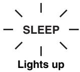 YAMAHA YSP-1000 - Wait for a few seconds without operating this unit to confirm the setting for the sleep timer. - 1
