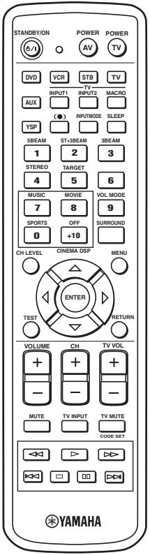 YAMAHA YSP-1000 - SUPPLIED ACCESSORIES - 1