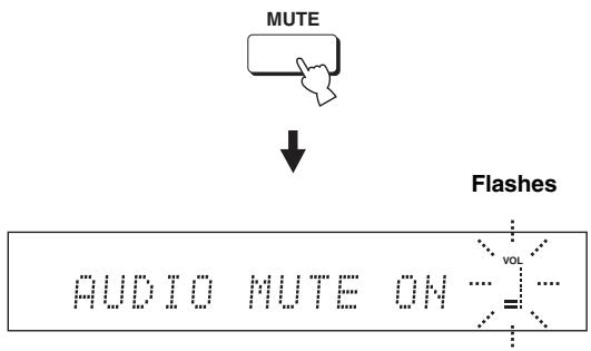YAMAHA YSP-1000 - Press MUTE on the remote control to mute the sound. - 1