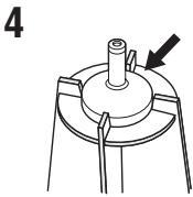 YAMAHA YSP-1000 - ■ Assembling the supplied cardboard microphone stand - 4