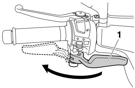 YAMAHA MAJESTY 400 - Rear brake lock lever - 1