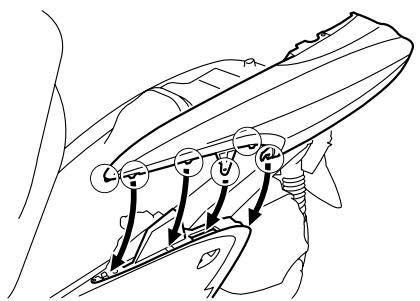 YAMAHA MAJESTY 400 - To install the cowling - 1