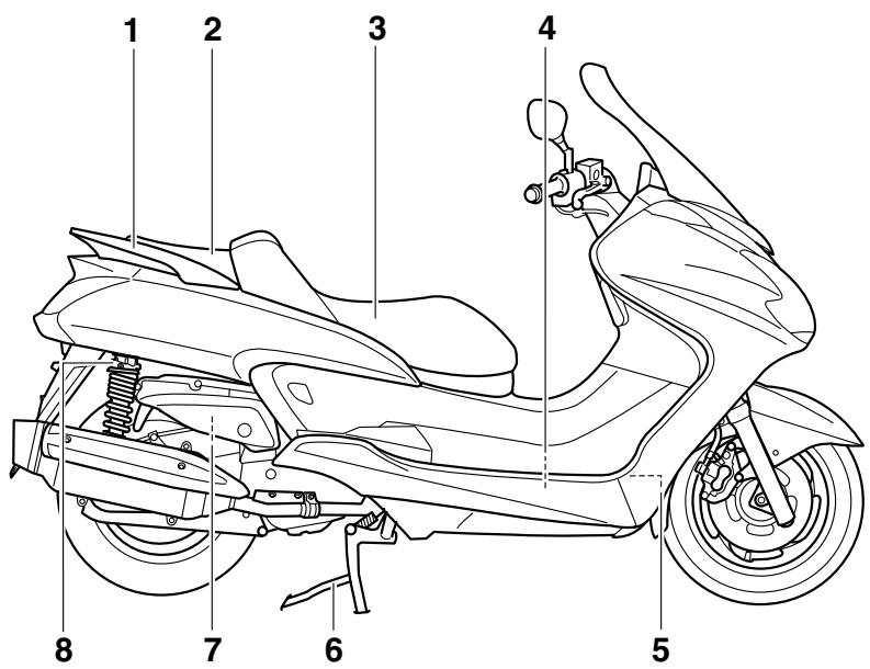 YAMAHA MAJESTY 400 - Right view - 1