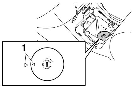 YAMAHA MAJESTY 400 - To install the fuel tank cap - 1