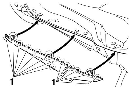 YAMAHA MAJESTY 400 - To install the cowling - 1