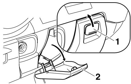 YAMAHA MAJESTY 400 - Front storage compartment B - 1