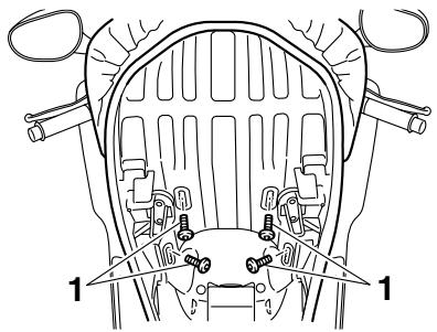 YAMAHA MAJESTY 400 - Adjusting the rider seat - 2