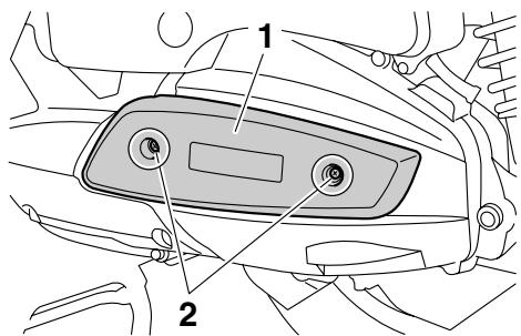 YAMAHA MAJESTY 400 - To remove the panel - 1