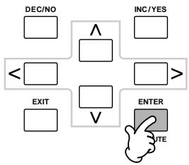 YAMAHA MOTIF ES6 - Press the [ENTER] button to execute the Save operation. - 1