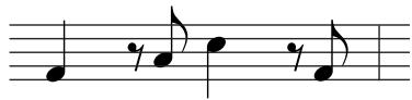 YAMAHA MOTIF ES6 - Enter the last 8th note, F. - 2