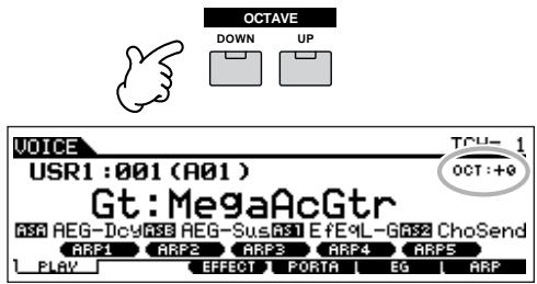 YAMAHA MOTIF ES6 - Keyboard octave setting (MOTIF ES6/MOTIF ES7) - 1