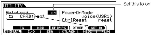 YAMAHA MOTIF ES6 - TIP Setting a specific file to load automatically when the power is turned on - 2