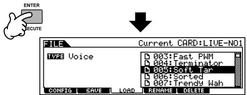 YAMAHA MOTIF ES6 - When Type is set to "Voice": - 2
