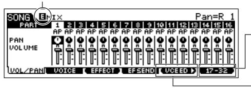 YAMAHA MOTIF ES6 - Editing Mixing parameters to complete a Song (in the Mixing mode/Mixing Edit mode) - 1