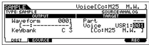YAMAHA MOTIF ES6 - Sampling your voice with a microphone and creating a Normal Voice - 3