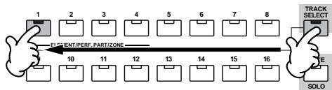 YAMAHA MOTIF ES6 - Select the desired track and assign a Phrase to the selected track. - 3