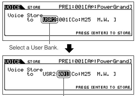 YAMAHA MOTIF ES6 - Storing the edited Voice as a User Voice to internal memory - 1