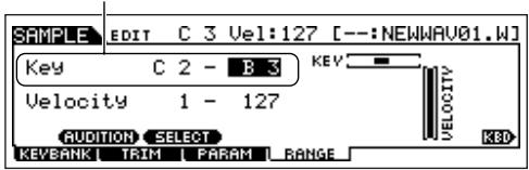 YAMAHA MOTIF ES6 - Determine the Key Range. - 1