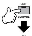 YAMAHA MOTIF ES6 - Press the [EDIT] button to enter the Sampling Edit mode, then press the [F4] RANGE button to call up the Range setting display. - 1