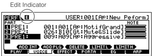 YAMAHA MOTIF ES6 - Edit Indicator - 1